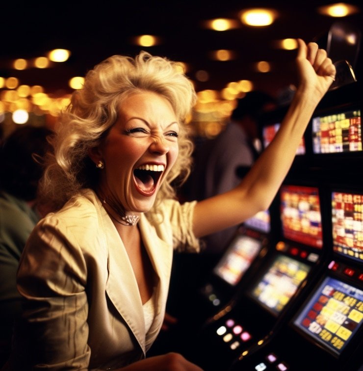 Live Blackjack table with dealer and players' cards displayed on screen